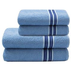 Toalha de Banho Camesa Twist 70cm x 130cm Azul