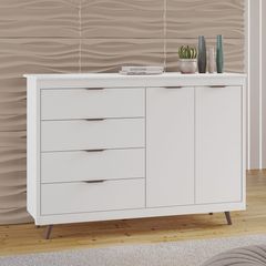 Cômoda Tuboarte 2 Portas 4 Gavetas Valentina Br