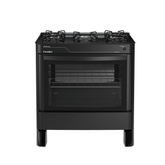 Fogão Esmaltec Ágata Glass 5090 5 Bocas Preto 220v