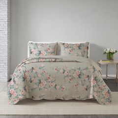 Kit Colcha Corttex Casal com 03 Peças Paris Estampado.