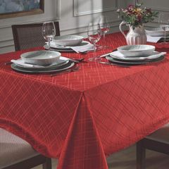Toalha de Mesa Dohler Jacquard Requinte 4 lugares 140cmx140cm Vermelho