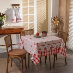 Toalha de Mesa Appel Gourmet 4 lugares 140cm x 140cm Bolo
