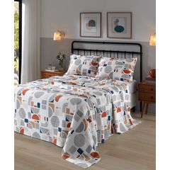 Kit Colcha Dohler Queen 03 Peças 100% Algodão Apolo C