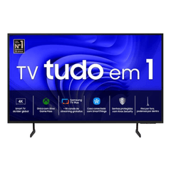 TV 55" Samsung Smart UHD 4K 55DU7700, Processador Crystal 4K, Gaming Hub, AI Energy Mode, Controle SolarCell, Alexa buil