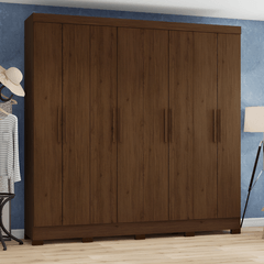 Roupeiro Henn B-51 8 Portas Castanho