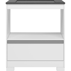 Balcão de Madeira Cooktop Notável NT3110 Branco/Granito