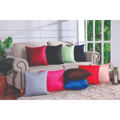 Almofada Cheia Vera Lúcia Calim 45cm x 45cm Vinho