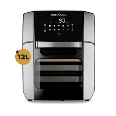 Fritadeira Elétrica BFR2100 Fryer Oven Britânia 12L 4 em 1 1800W Painel Digital