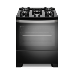 Fogão Electrolux Efficient FE5GB 5 Bocas Automático com Mesa de Vidro Preto
