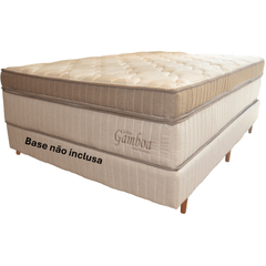 Colchão Casal Zeflex 138x188x40 Gamboa Com Eurotop Bege e Marrom