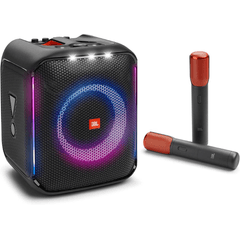 Caixa de Som JBL Encore 2 Microfone Preta BR JBLPENCORE2MICBR, Bateria ate 10hs, Show de Luzes, Protecao IPX4 contra Res