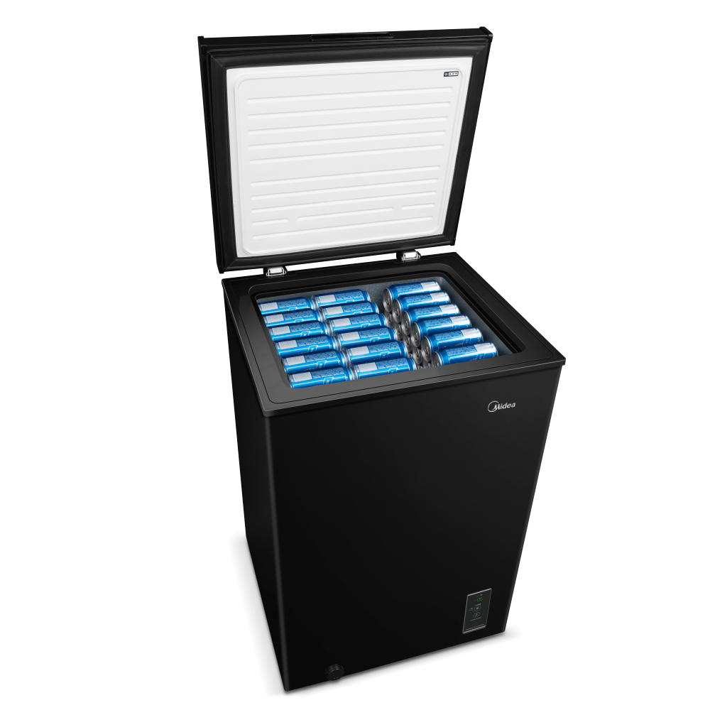Freezer Horizontal Midea CBA10P2 1 Porta 100 Litros Preto 220v