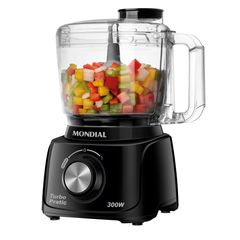 Mini Processador Mondial MP-16-B Preto 1 Velocidade e 1 Pulsar 220V