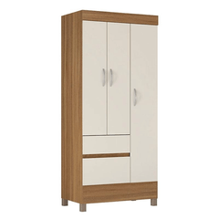 Roupeiro Demóbile 3 Portas 2 Gavetas Wind Amêndola Off White