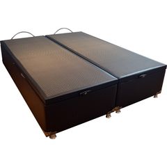 Base Box Baú Eurosono 158X198X44 Queen Napa Preto