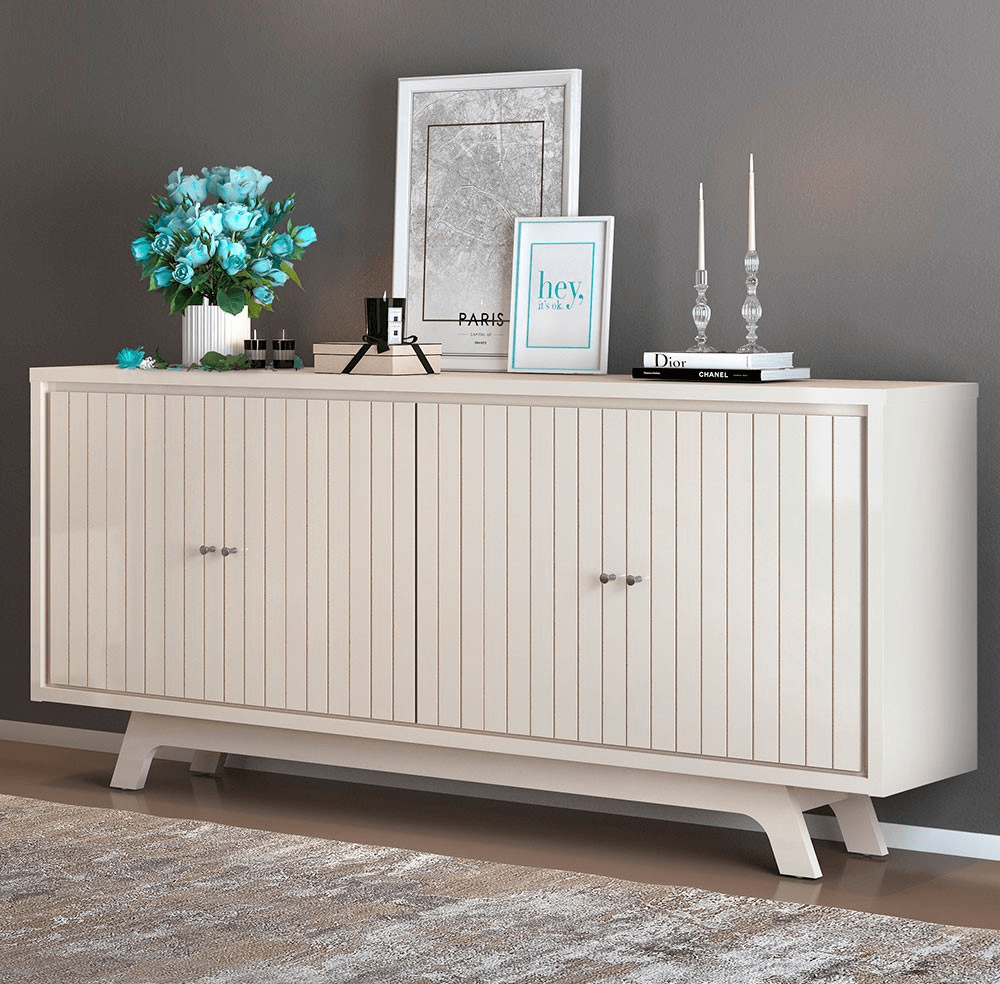 Buffet Dj Brise 4 Portas Off White
