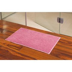 Tapete Chenille Niazitex 45cm x 75cm Shaggy Smart Rose