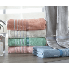 Toalha Banho Corttex 65X135 Nancy Rosa