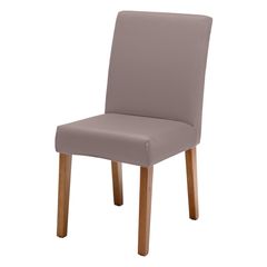 Capa de Cadeira Bella Janela Malha Lisa Amendoa