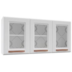 Armário de Aço Telasul Mirage New Triplo Com Vidro Branco