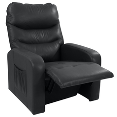 Poltrona Matrix Punto Mx-63 Reclinável Courino Preto