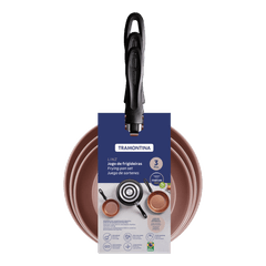 Jogo de Frigideiras Tramontina 3 Peças Caribe