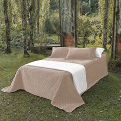 Kit de Colcha Appel Velvet 03 Peças King Rosa Chá