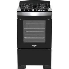 Fogão Dako Diplomata Top Glass 4 Bocas Mesa de Vidro Preto 220v