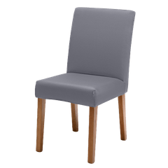 Capa de Cadeira Bella Janela Malha Lisa Titânio