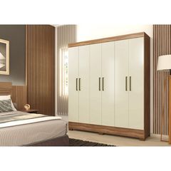 Roupeiro Demóbile 6 Portas Verso Amêndola Off White