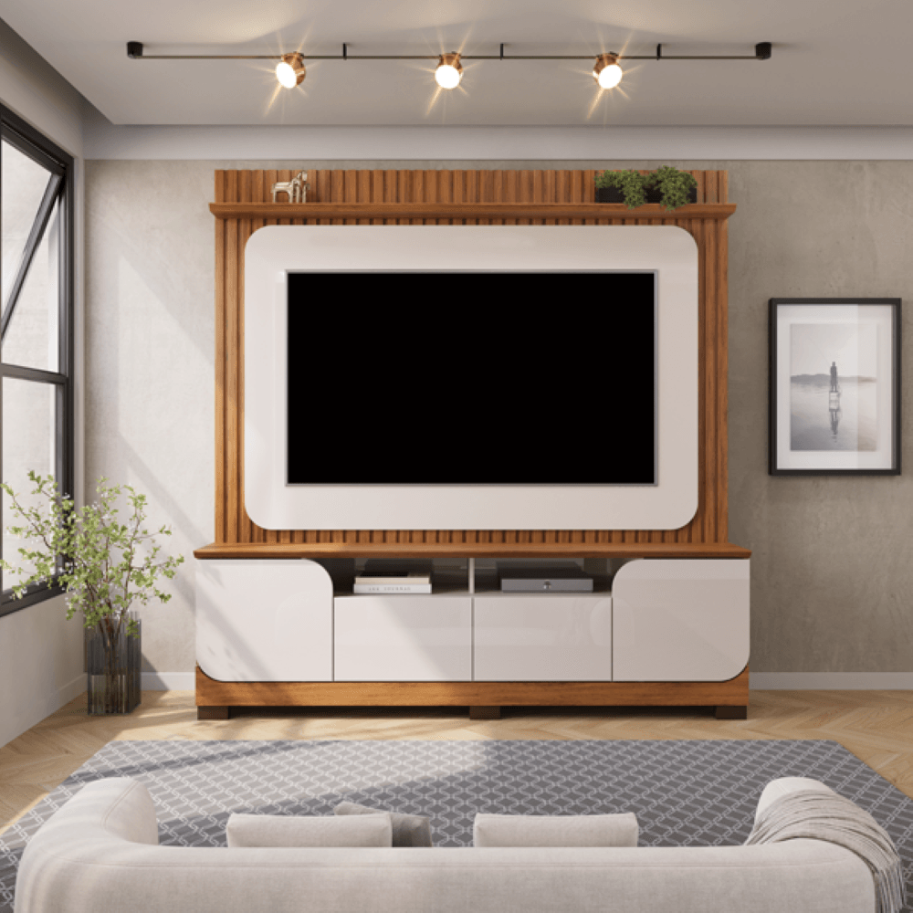 Home Theater DJ Vogue Com pés Off White