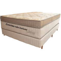 Base Box Casal Zeflex 138x188x33 Gamboa Bege