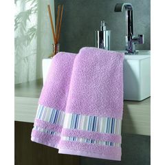 Toalha de Banho Dohler Jacquard Premium Rosa 70cm x 140cm FJ-7041