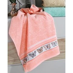 Toalha de Rosto Dohler Jacquard Premium Salmão 50cm x 80cm FJ-6381