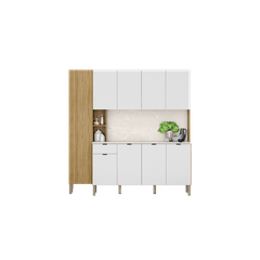 Cozinha Pulse 9 portas e 1 gaveta Freijo Artico Kits Parana