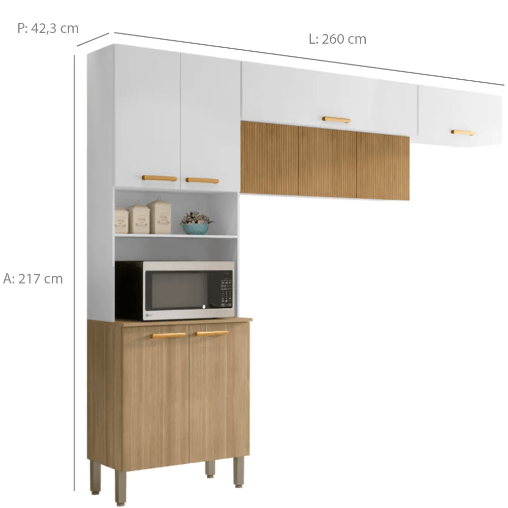 (デレラ) Supreme５点セット Kit de Cozinha Zen Kits Paraná - Armário Cozinha Compacta Funcional