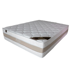Colchão Queen Eurosono 158X198X33 Mônaco Molas Ensacadas c/ 1 Eurotop Marfim