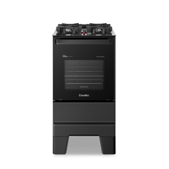 Fogão Esmaltec Ideal Master Glass 4127 Mesa de Vidro 4 Bocas Preto