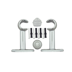 Kit Varão Prátiko Pro Bella Arte 2,00m 19mm Cromado