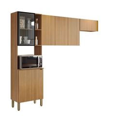 Cozinha De Madeira Kits Paraná Vert Plus 3 Peças Freijó (Preto)