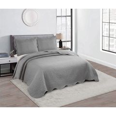 Kit de Colcha Camesa Aurora  03 Peças King Lisa