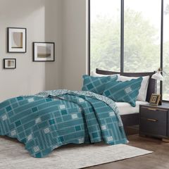 Kit Colcha Corttex Queen 03 Peças (Paris Estampado)