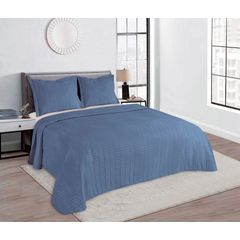 Kit de Colcha Camesa Galeria 03 Peças Queen Lisa, 240X260