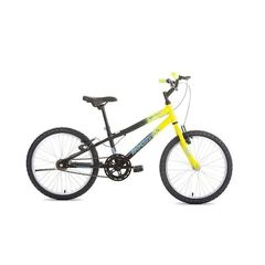 Bicicleta Houston Aro 20 Juvenil Zum ZM202S Amarelo cor Preto Freio V-Brake