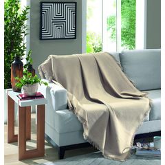 Manta de Algodão Dohler  Marrocos 1,50mx2,10m Bege