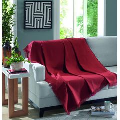 Manta de Algodão Dohler  Marrocos 1,50mx2,10m Vermelho