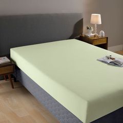 Lençol Avulso Dohler Com Elástico Queen Priori 100% Algodão Verde Claro