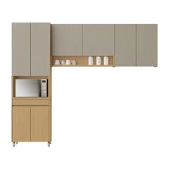 Cozinha Nesher 3 Peças Simone Mendes 08 Portas 01 Gaveta Carvalho Greice