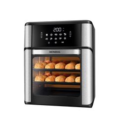 Fritadeira Elétrica Mondial Oven AFON-12L-BI Air Fryer Forno  Preta 12L 220V