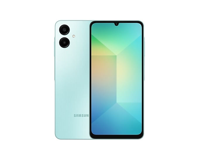 Smartphone Samsung Galaxy A06 com tela de 6.7
